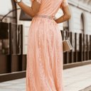  SALE! Lace Short Sleeve Maxi Dress