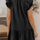  SALE! Ruffle Short Sleeve Mini Dress