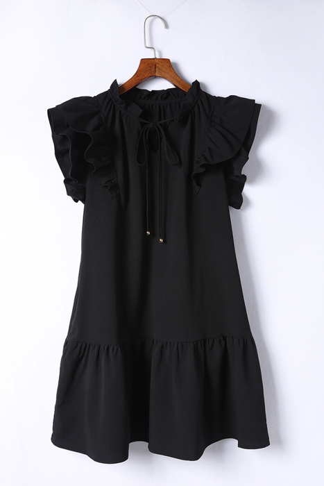 SALE! Ruffle Short Sleeve Mini Dress