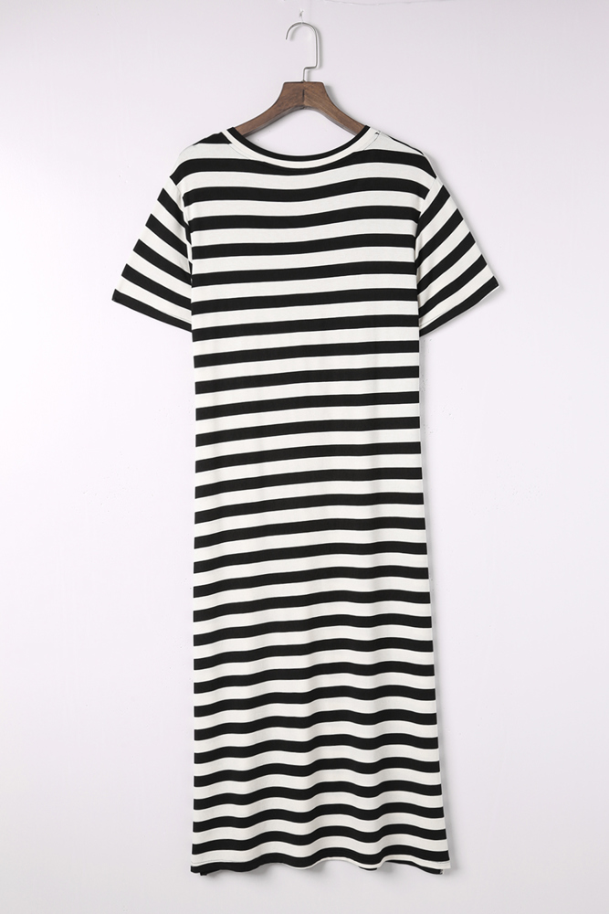 SALE! Stripe V-Neck Maxi Dress