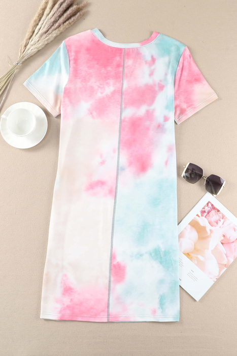 SALE! Sublimated Tie-Dye Print Dress