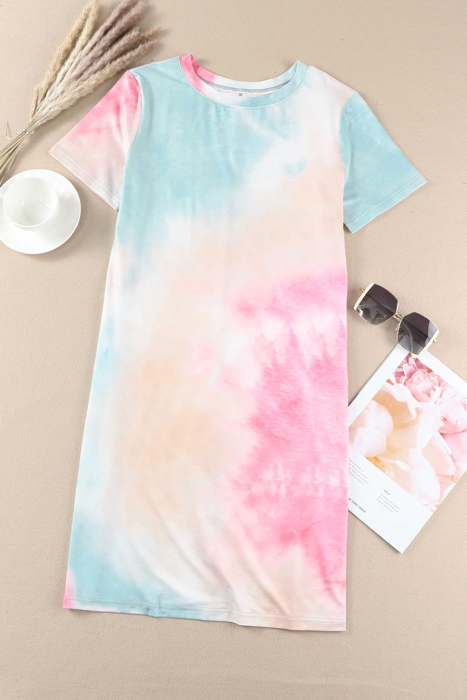 SALE! Sublimated Tie-Dye Print Dress