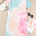  SALE! Sublimated Tie-Dye Print Dress