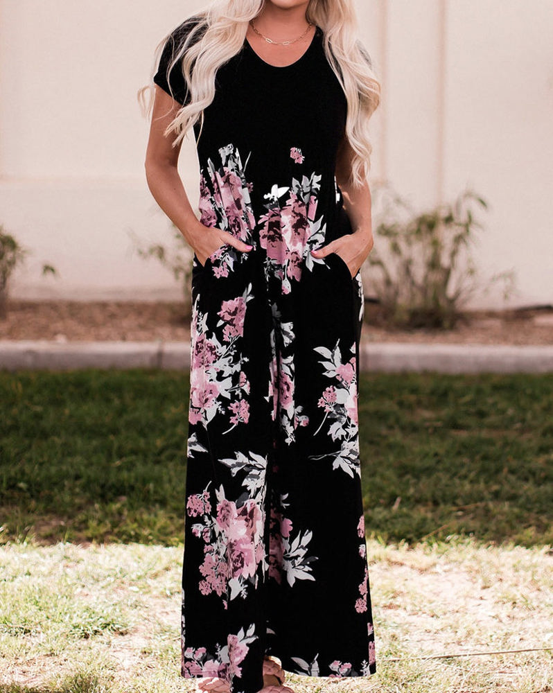 SALE! Floral Soft Knit Maxi Dress