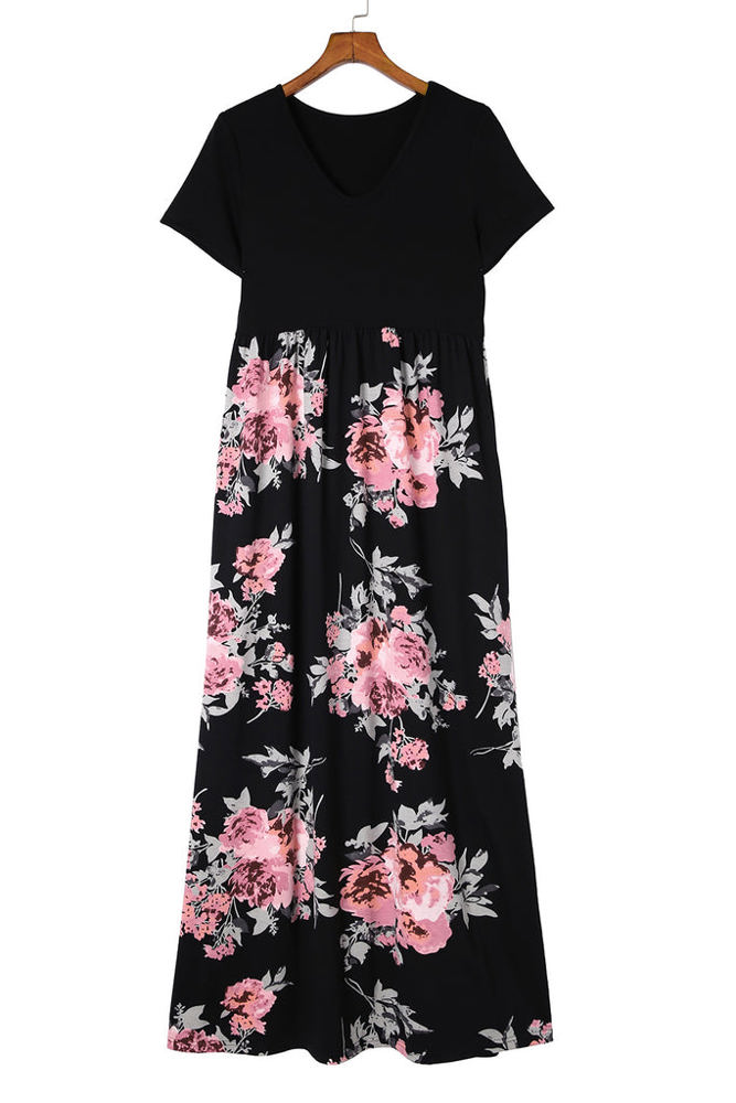 SALE! Floral Soft Knit Maxi Dress