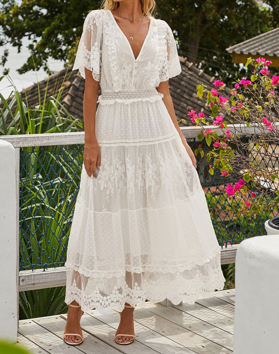 SALE! Gorgeous Lace Maxi Dress