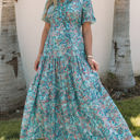  SALE! Paisley Ruffle Tiered Maxi Dress