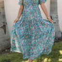  SALE! Paisley Ruffle Tiered Maxi Dress