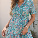  SALE! Paisley Ruffle Tiered Maxi Dress