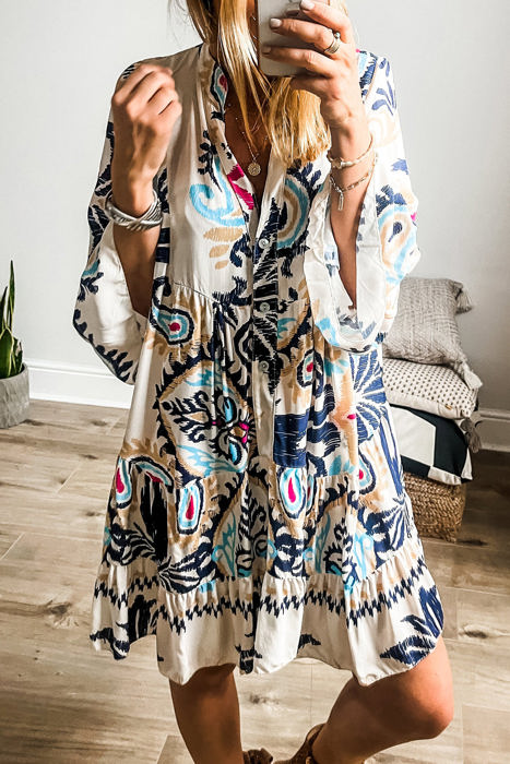 HIDDEN GEMS Boho Tiered Dress