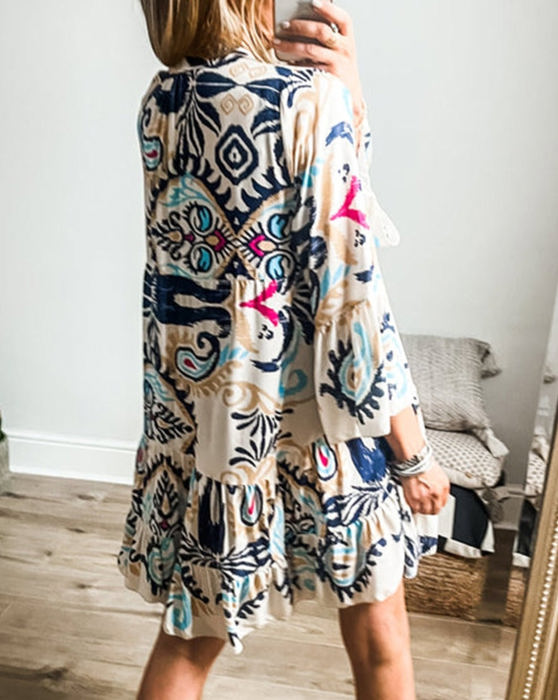 HIDDEN GEMS Boho Tiered Dress