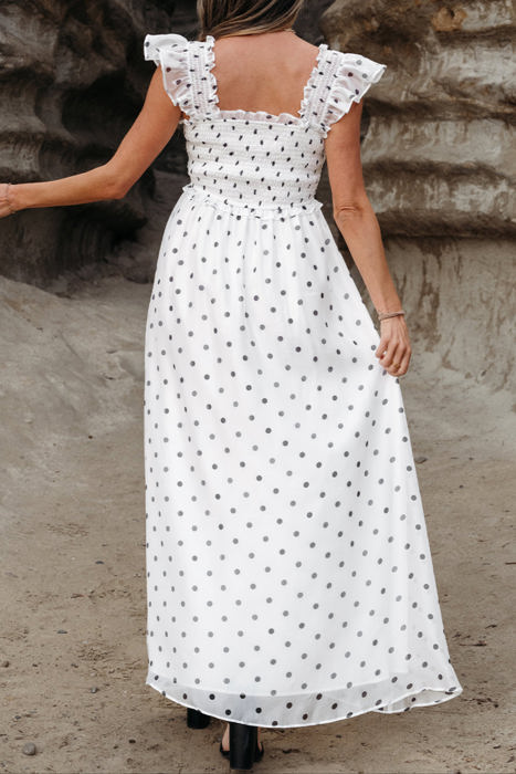 HIDDEN GEMS | Playful Polka Dot Maxi Dress