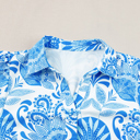  HIDDEN GEMS | Floral Ruffle Half Buttoned Dress