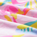  HIDDEN GEMS | Abstract Floral Ruffle Buttoned Dress