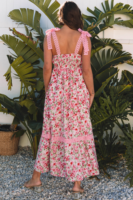 Clearance! Demure Blooms Floral Maxi Dress