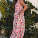  Clearance! Demure Blooms Floral Maxi Dress