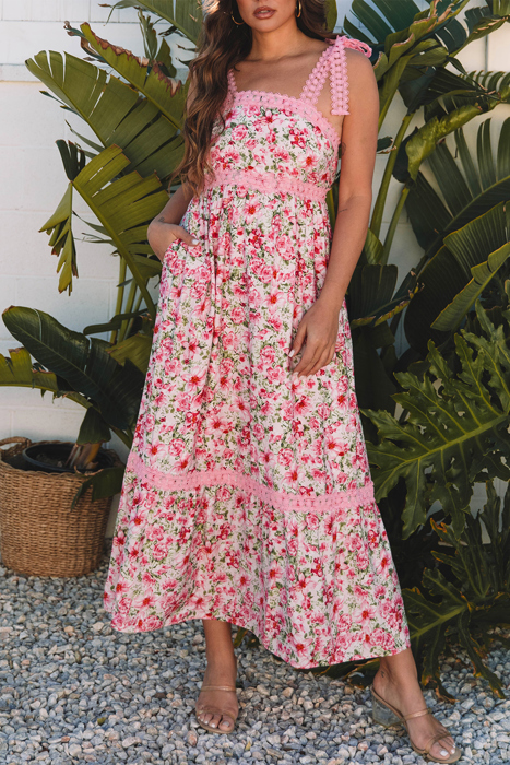 HIDDEN GEMS | Demure Blooms Floral Maxi Dress