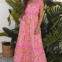  Clearance! Demure Blooms Floral Maxi Dress