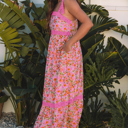  Clearance! Demure Blooms Floral Maxi Dress