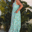  Clearance! Demure Blooms Floral Maxi Dress