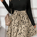  The Shay Long Sleeve Animal Print Dress