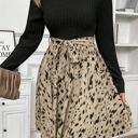  The Shay Long Sleeve Animal Print Dress