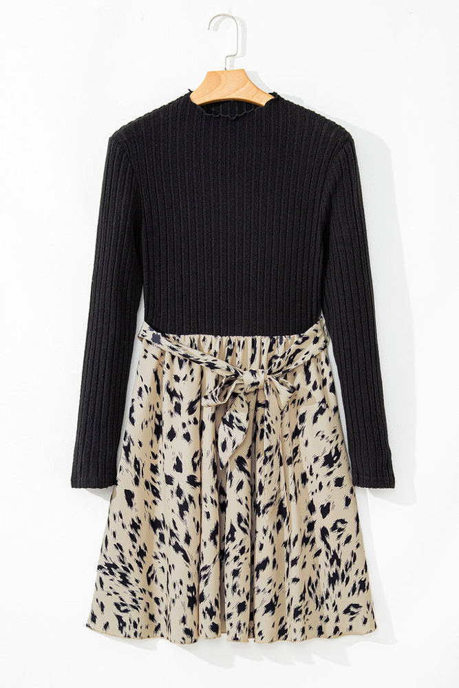 The Shay Long Sleeve Animal Print Dress