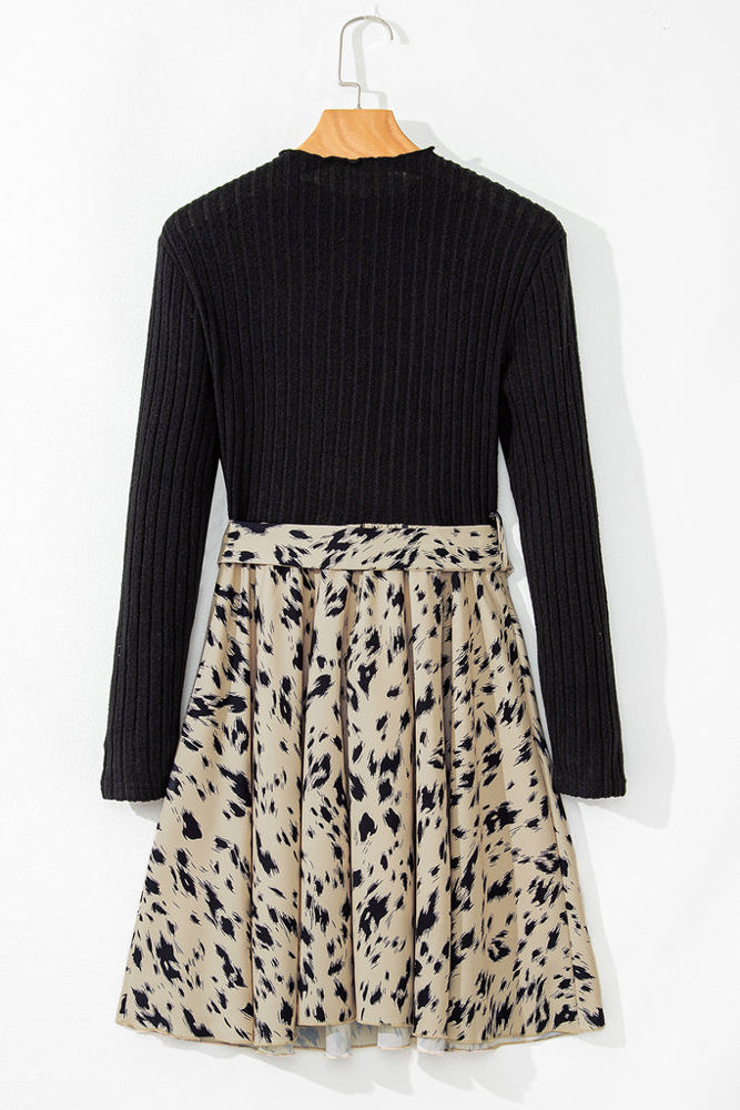 The Shay Long Sleeve Animal Print Dress