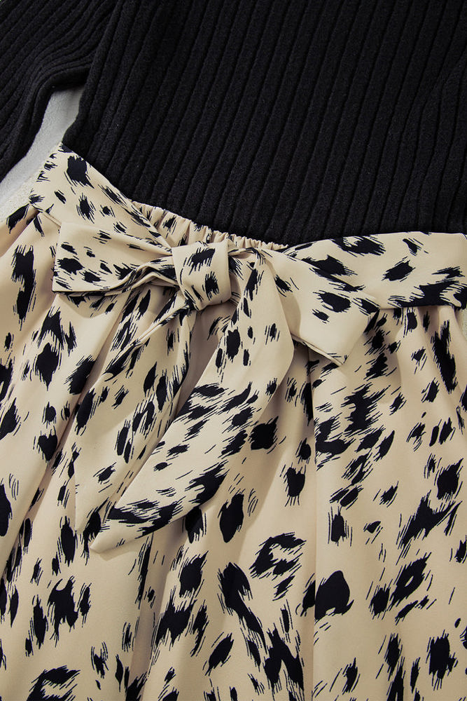 The Shay Long Sleeve Animal Print Dress