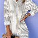  HIDDEN GEMS Essential Stripe Shirt Dress