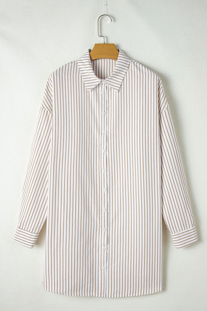 HIDDEN GEMS Essential Stripe Shirt Dress