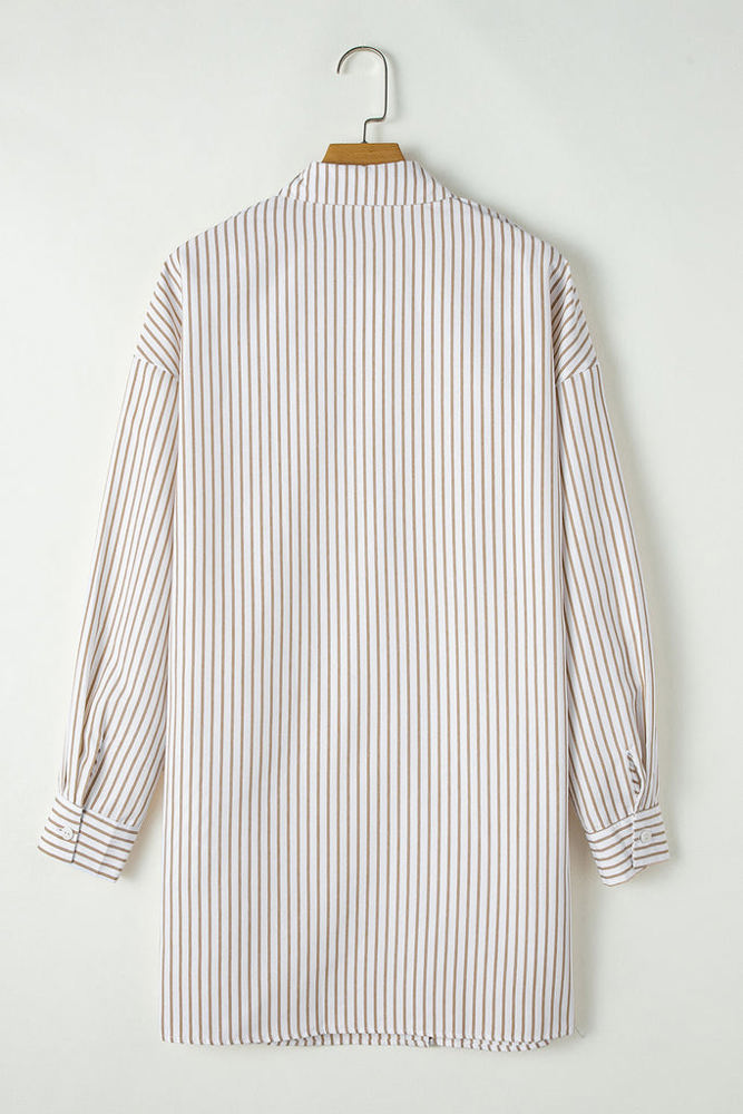 HIDDEN GEMS Essential Stripe Shirt Dress