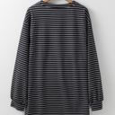  HIDDEN GEMS Stripe Long Sleeve Dress w/Pockets