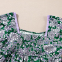  Boho Babe Floral Bubble Sleeve Dress