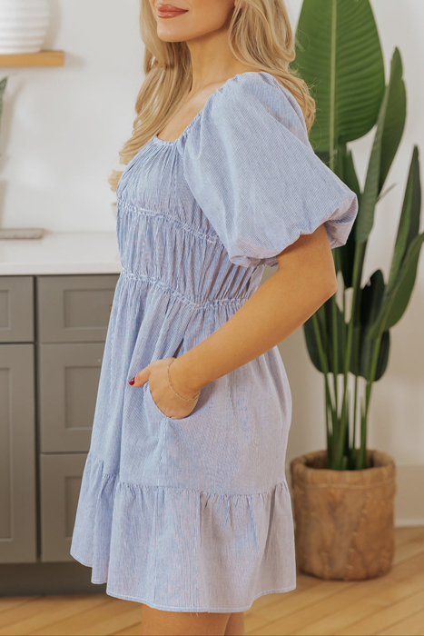 HIDDEN GEMS | Enchantingly Sweet Stripe Babydoll Dress