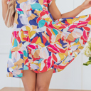  HIDDEN GEMS | Vibrant Spirit Flutter Sleeve Dress