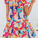  HIDDEN GEMS | Vibrant Spirit Flutter Sleeve Dress