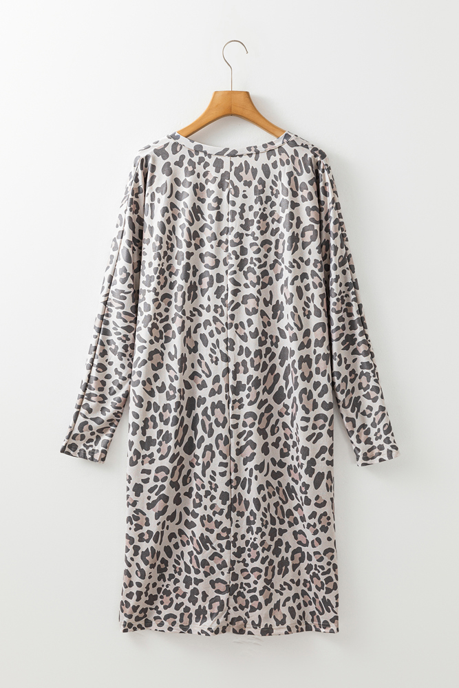 The Leah Leopard Printed Dress