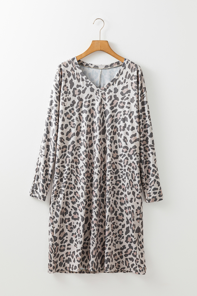 The Leah Leopard Printed Dress