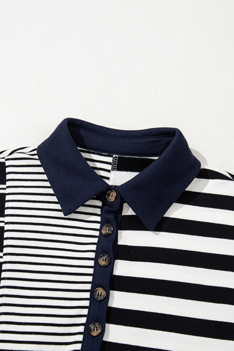 SALE! Stripe Collared T-Shirt Dress