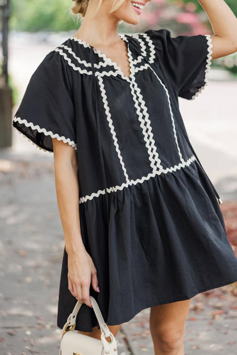 SALE! Ric-Rac Short Sleeve Mini Dress