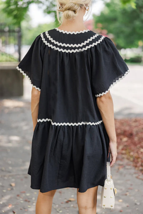 SALE! Ric-Rac Short Sleeve Mini Dress