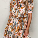  HIDDEN GEMS | Stylish Western Abstract Belted Dress