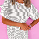  HIDDEN GEMS Essential Stripe Ruffle Dress