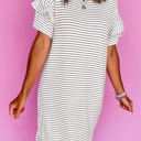  HIDDEN GEMS Essential Stripe Ruffle Dress