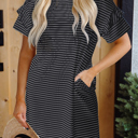  HIDDEN GEMS Essential Stripe Ruffle Dress