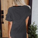  HIDDEN GEMS Essential Stripe Ruffle Dress