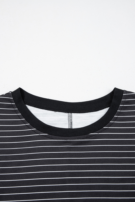 HIDDEN GEMS Essential Stripe Ruffle Dress