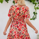  Flirty Floral Smocked Mini Dress