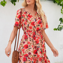  Flirty Floral Smocked Mini Dress